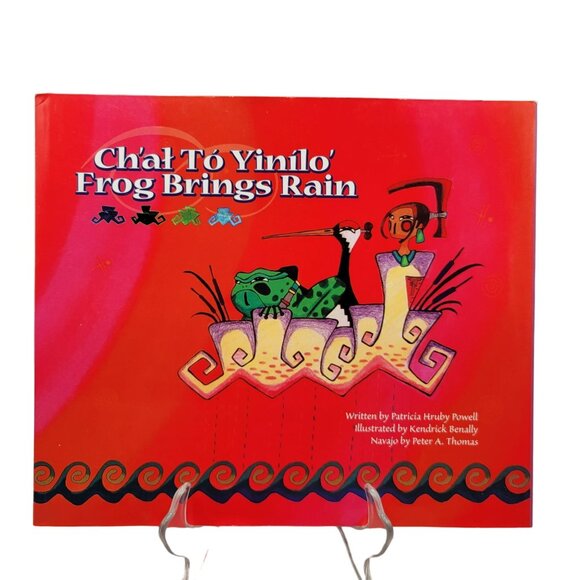Chat To Yinilo Frog Brings Rain Navajo Folk Tale Hardcover Book Native American - Picture 1 of 7